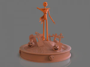 jack skellington sculpture 3D Print Model