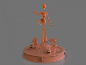 jack skellington sculpture 3D 打印模型