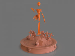jack skellington sculpture 3D 打印模型