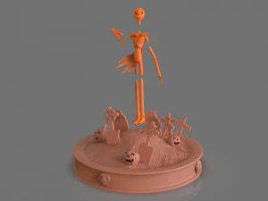 jack skellington sculpture 3D Print Model