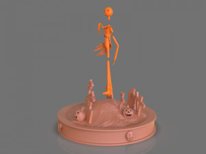 jack skellington sculpture 3D 打印模型