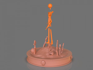 jack skellington sculpture 3D 打印模型