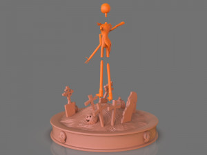 jack skellington sculpture 3D 打印模型