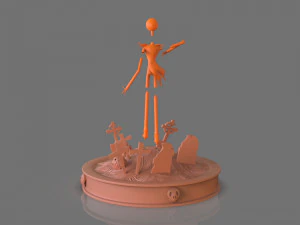 jack skellington sculpture 3D Print Model