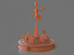 jack skellington sculpture 3D 打印模型