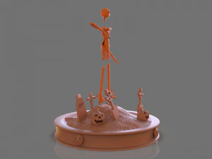 jack skellington sculpture 3D Print Model