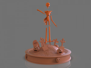 jack skellington sculpture 3D 打印模型