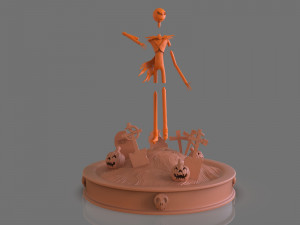 jack skellington sculpture 3D 打印模型
