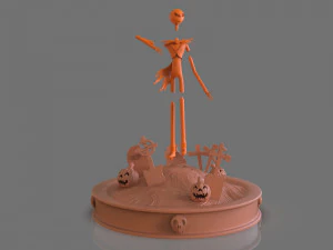 jack skellington sculpture 3D Print Model