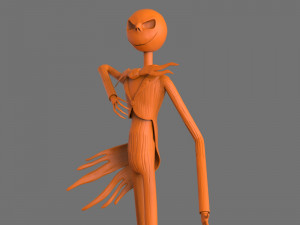 jack skellington sculpture 3D 打印模型