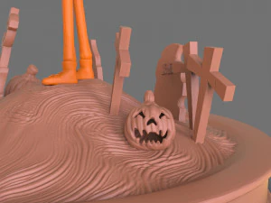 jack skellington sculpture 3D Print Model
