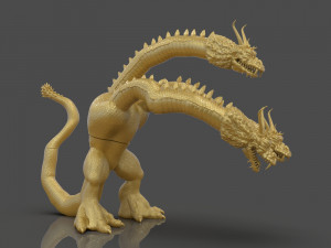 king ghidorah headphones holder 3D 프린트 모델