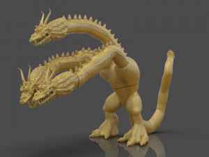 king ghidorah headphones holder 3D 프린트 모델