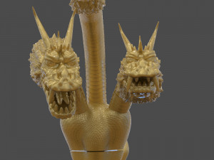 king ghidorah headphones holder 3D 프린트 모델