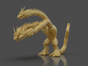 king ghidorah headphones holder 3D 프린트 모델