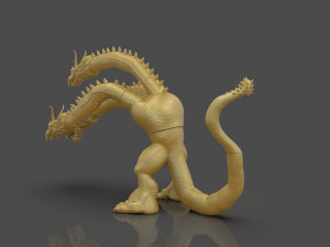 king ghidorah headphones holder 3D 프린트 모델