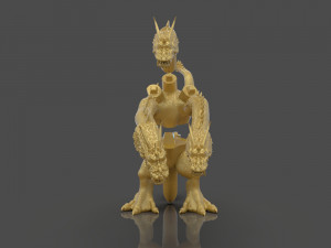 king ghidorah headphones holder 3D 프린트 모델
