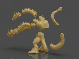 king ghidorah headphones holder 3D 프린트 모델