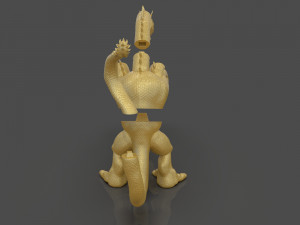 king ghidorah headphones holder 3D 프린트 모델
