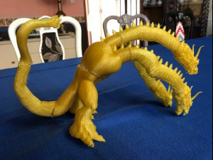 king ghidorah headphones holder 3D 프린트 모델