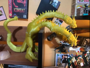 king ghidorah headphones holder 3D 프린트 모델
