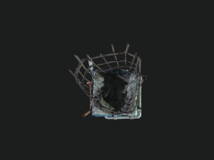 post apocalipsis subway column 3D Модель