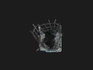 coluna do metr&ocirc; p&oacute;s apocalipse Modelo 3D