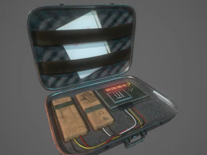 briefcase c4 bomb 3D Model