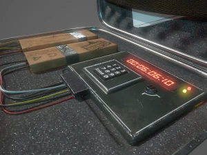 briefcase c4 bomb 3D Model