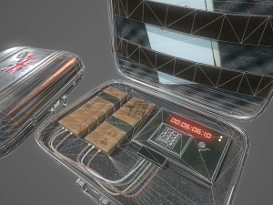 briefcase c4 bomb Modèle 3D