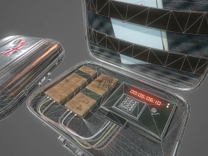 briefcase c4 bomb 3D Model