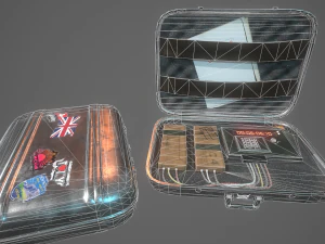 briefcase c4 bomb 3D Model