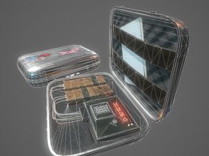 briefcase c4 bomb Modèle 3D