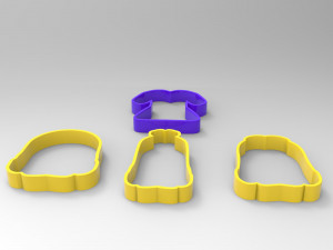 cookie cutter minions pack 3D 모델