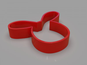 cookie cutter unicorns and rabbit pack 3D 모델
