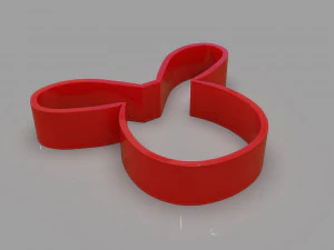 cookie cutter unicorns and rabbit pack 3D Model