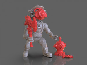 tmnt hot spot articulated toy with accessories Modèles 3D en vedette