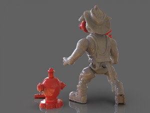 tmnt hot spot articulated toy with accessories 3D Baskı Modeli