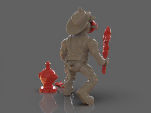 tmnt hot spot articulated toy with accessories 3D Baskı Modeli