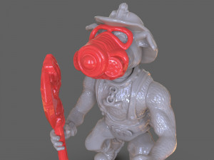 tmnt hot spot articulated toy with accessories 3D Baskı Modeli