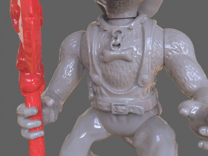 tmnt hot spot articulated toy with accessories 3D Baskı Modeli
