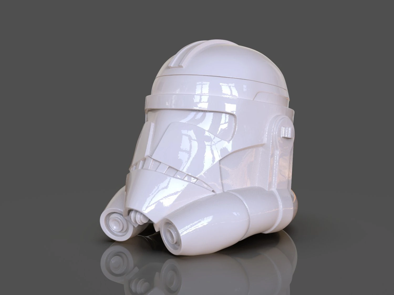 clone trooper helmet vase 3D Print Model .c4d .max .obj .3ds .fbx .stl .blend 