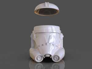 clone trooper helmet vase Model Cetak 3D