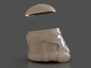 clone trooper helmet vase Model Cetak 3D