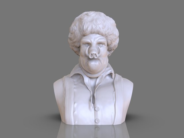 wookalar bust 3Dプリントモデル .c4d .max .obj .3ds .fbx .stl .blend 