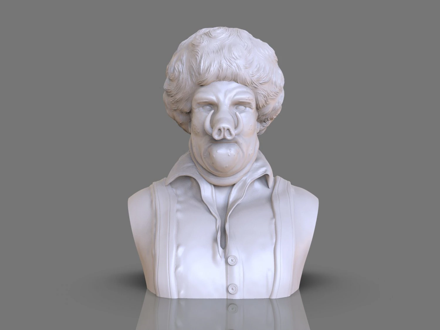 wookalar bust 3D Print Model .c4d .max .obj .3ds .fbx .stl .blend 