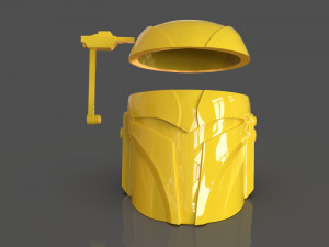 ursa wrens helmet vase or storage box Modèles 3D en vedette