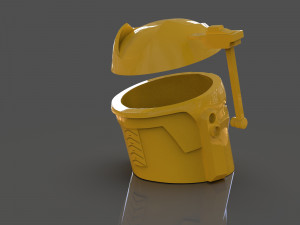 ursa wrens helmet vase or storage box Modèles 3D en vedette