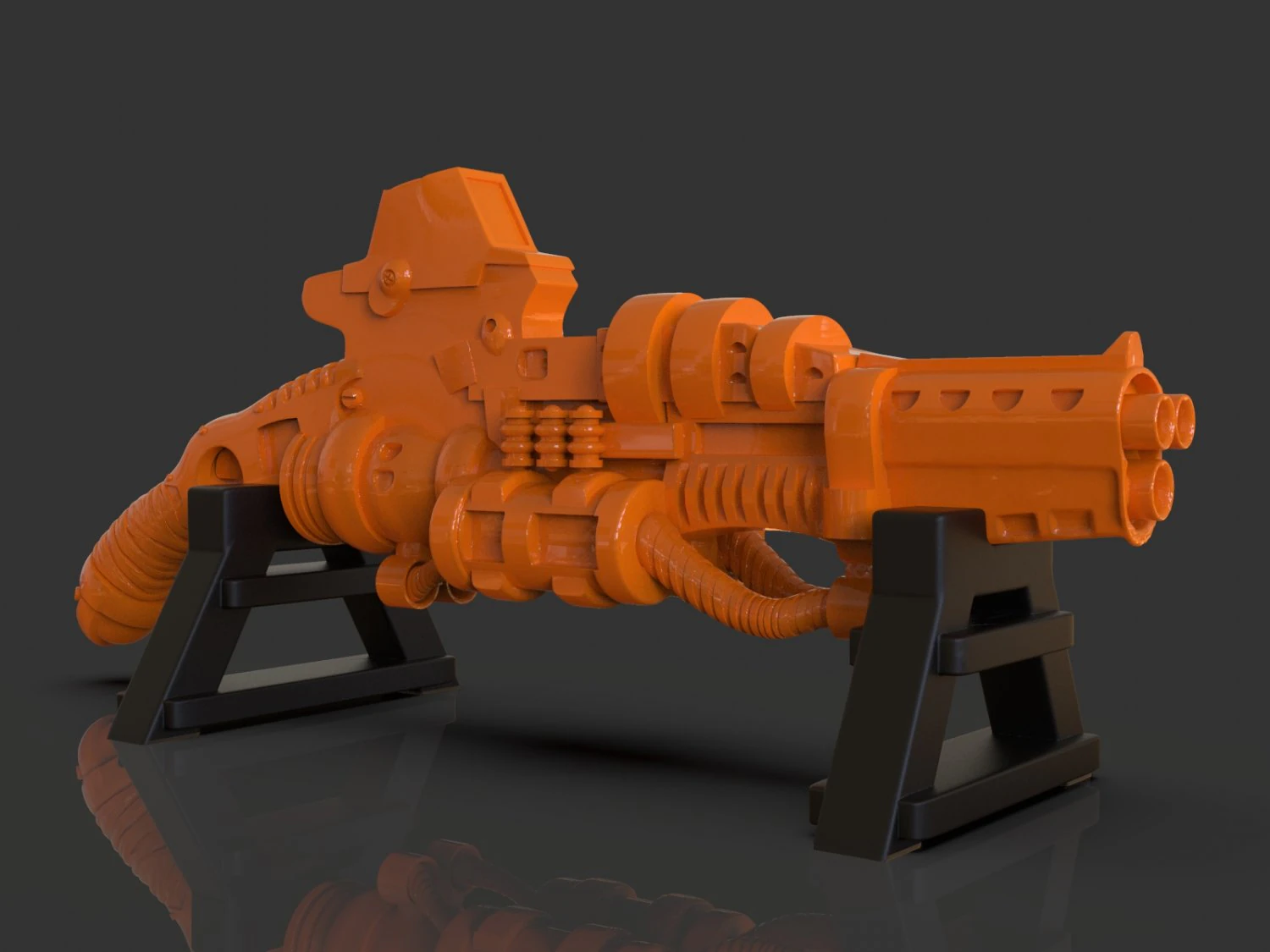 stylized sci-fi shotsculpture 3D Print Model .c4d .max .obj .3ds .fbx .stl .blend 