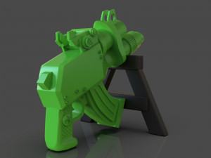 stylized sci-fi pistol sculpture Modelo de Impressão 3D